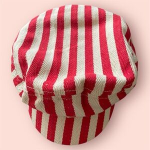 Brixton Red and White Striped Cap